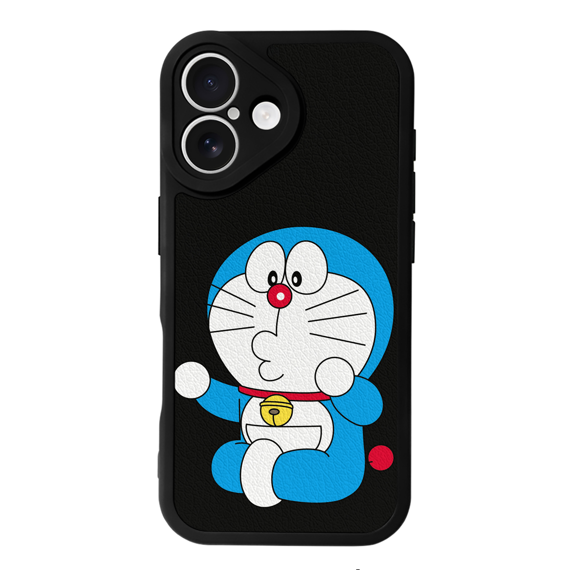 （画像用） ドラえもん Doraemon 【iPhone 16シリーズ対応】シリコンスマホケース（レザー調） 材質：シリコン